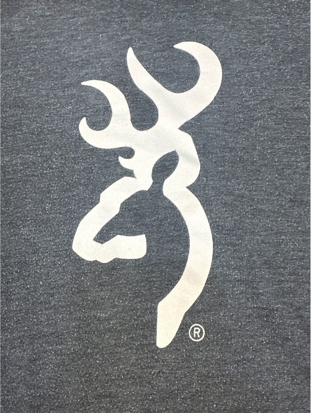 Browning Men's Hoodie Large Gray Graphic Logo Pullover